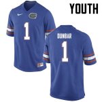 Youth Florida Gators #1 Quinton Dunbar NCAA Nike Blue Authentic Stitched College Football Jersey SPZ6662QL